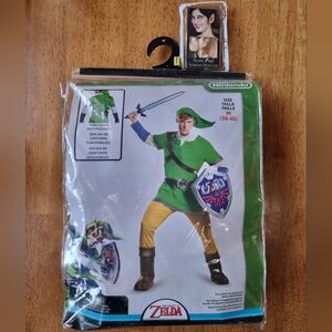 The Legend of Zelda Link Adult Costume Deluxe Nintendo M (38-40) & Pointed Ears
